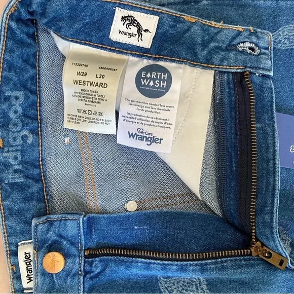 WRANGLER PAISLEY PRINT WESTWARD 626 HIGH RISE BOOTCUT JEANS 29 - Picture 6 of 8